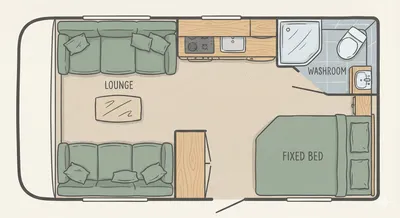 Cosalt Resort floor plan - day mode